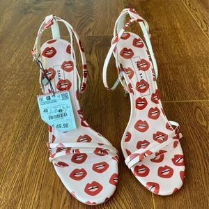 ZARA Lips Sandals